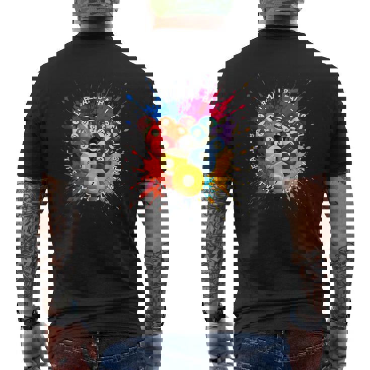 8-Ball Pool Team クールなグラフィックデザインリーグとトーナメント メンズTシャツ バックプリント