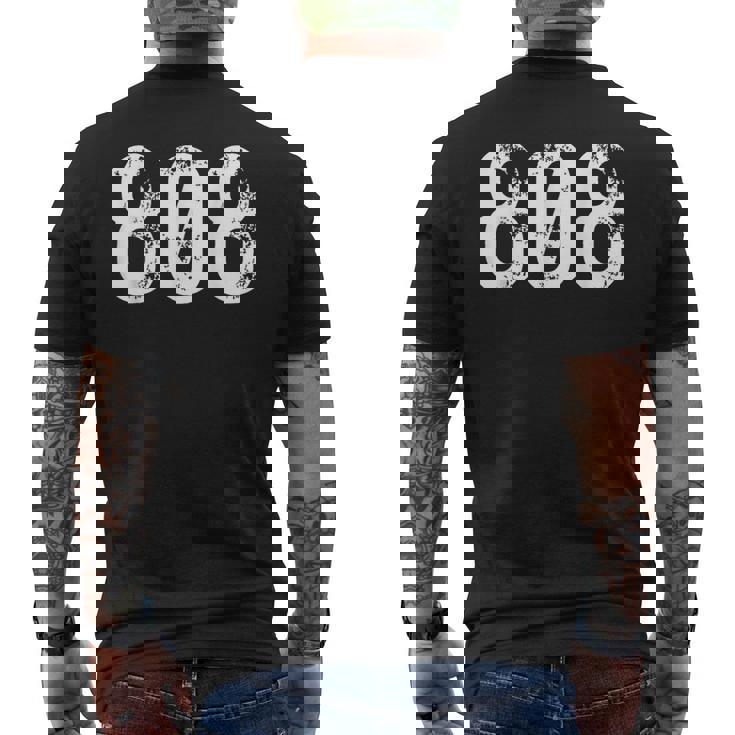 808 エリアコード ハワイ 携帯 エリア コード 808 メンズTシャツ バックプリント