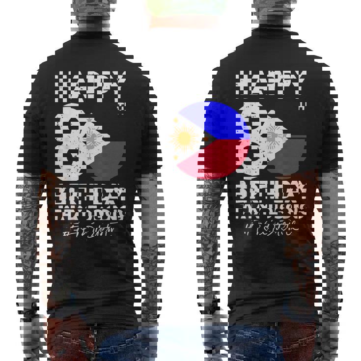 80歳の誕生日おめでとうタテイ・ディゴン・ドゥテルテ Prrd フリー・ドゥテルテ メンズTシャツ バックプリント