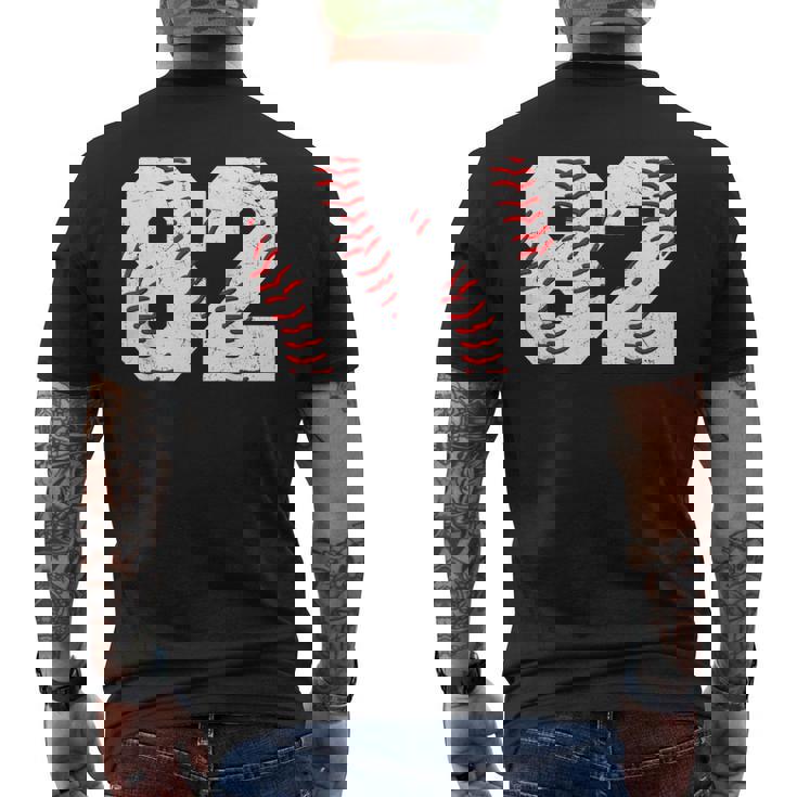 82 誕生日 野球 テーマ 誕生日 パーティー お祝い 82歳 メンズTシャツ バックプリント