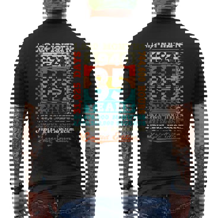 85歳 1020ヶ月 Of Being Awesome 1940 85歳の誕生日 メンズTシャツ バックプリント