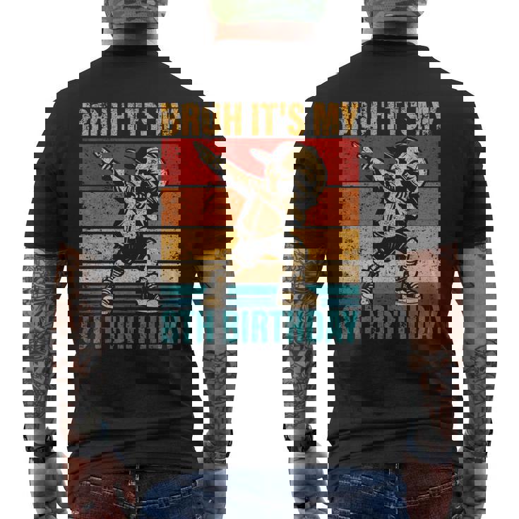 8歳の誕生日 軽くたたく少年 Bruh It's My 8Th Birthday メンズTシャツ バックプリント