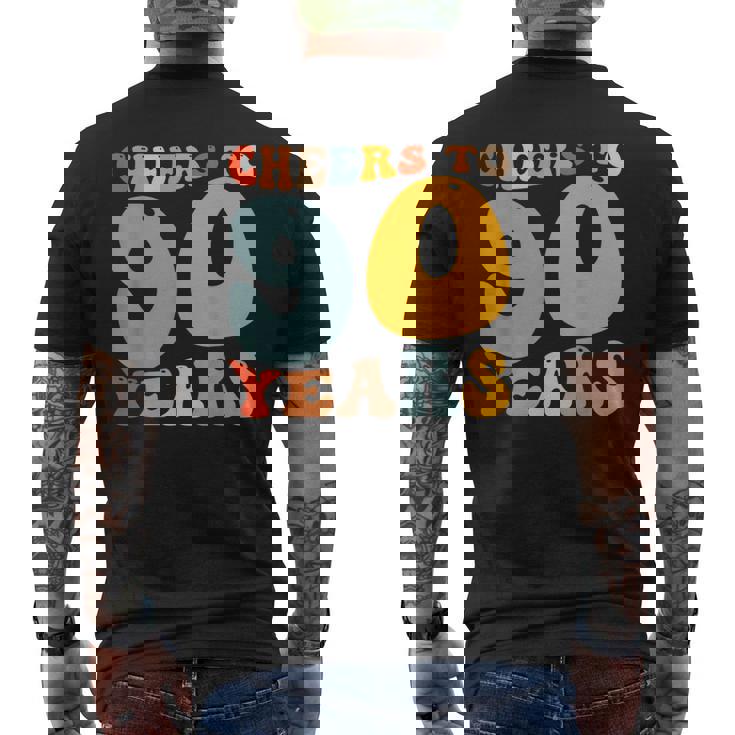 90歳 誕生日 パーティー お祝い 乾杯 90歳 メンズTシャツ バックプリント