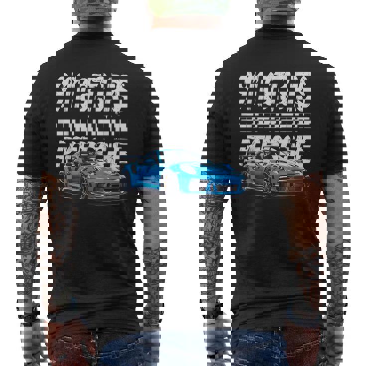 911 Gt3 Rs スー、モータースポーツ、ミームコインse。 メンズTシャツ バックプリント