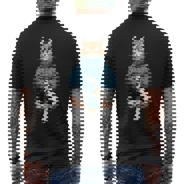 A Cozy Cat Wear Aweater And お揃い パンツ メンズTシャツ バックプリント