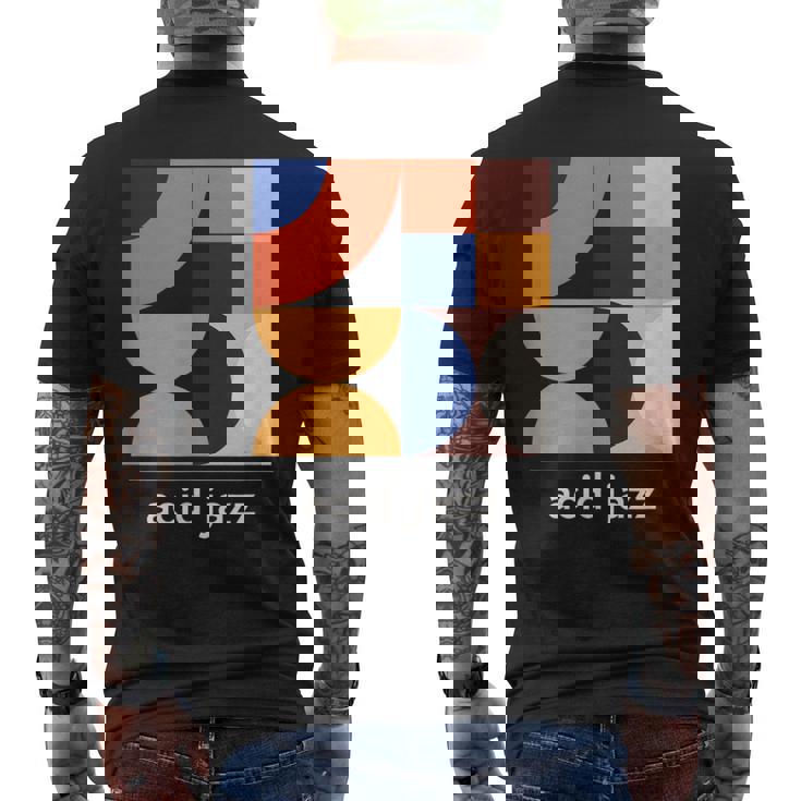 Acid Jazz ヴィンテージジャズミュージックバンド ミニマルtシャツ メンズTシャツ バックプリント