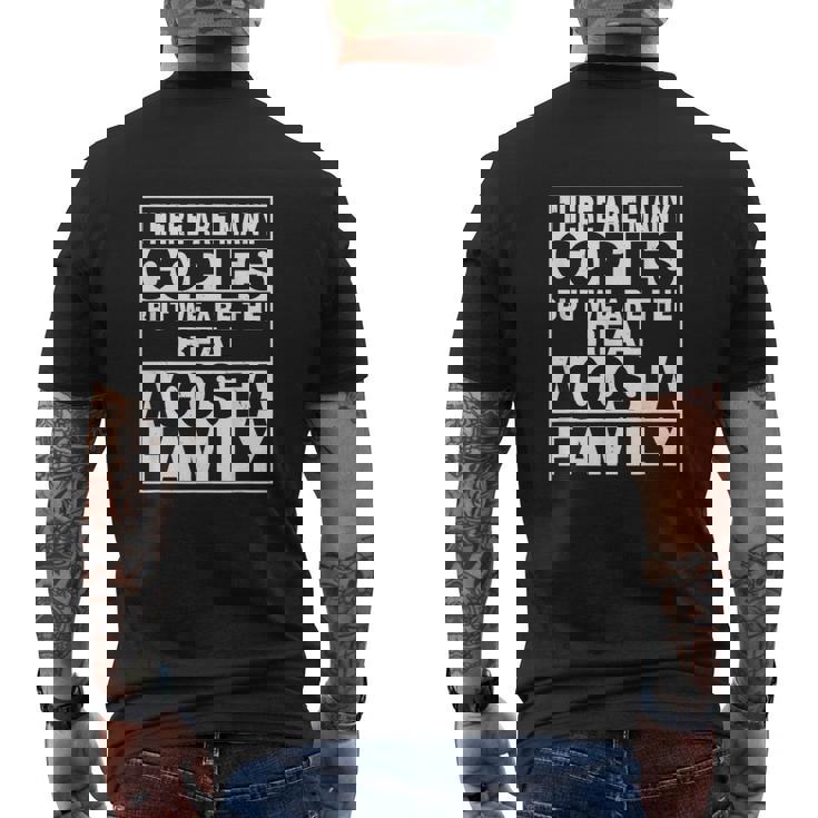 Acosta 姓 ファミリーネーム パーソナライズ Acosta メンズTシャツ バックプリント