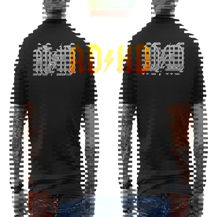 Adhd ロッカーtシャツ メンズ レディース キッズ メンズTシャツ バックプリント