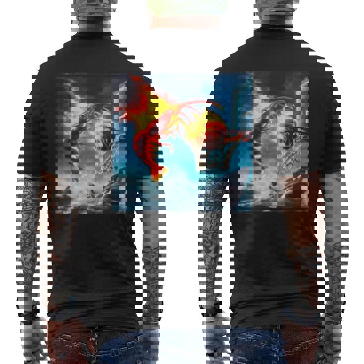 Aiharkのエビダンキング。 メンズTシャツ バックプリント