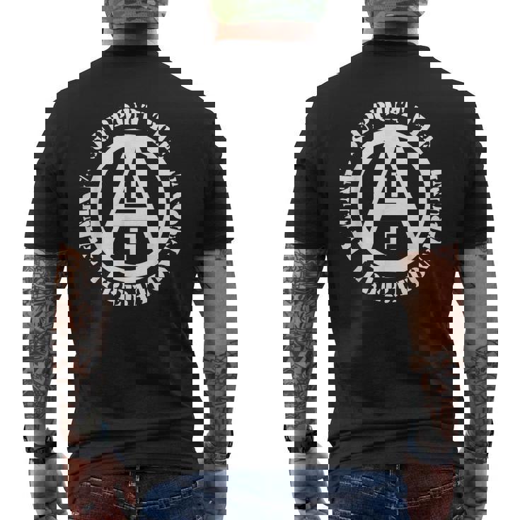 Alf 動物解放戦線をサポート ビーガン メンズTシャツ バックプリント