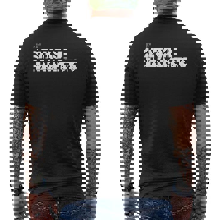 I Amatoshi Nakamoto ビットコイン暗号通貨tシャツ メンズTシャツ バックプリント