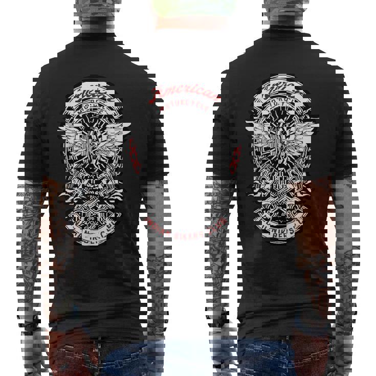 American Motorcycle インディアン バイカー クラブ オートバイ バイカー メンズTシャツ バックプリント