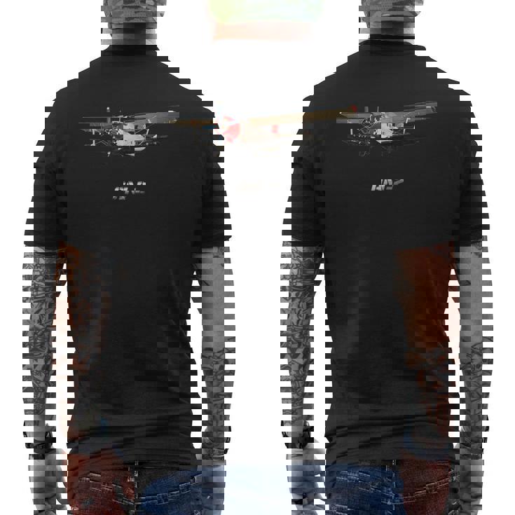 An-2、世界最大の単気筒複葉機 メンズTシャツ バックプリント