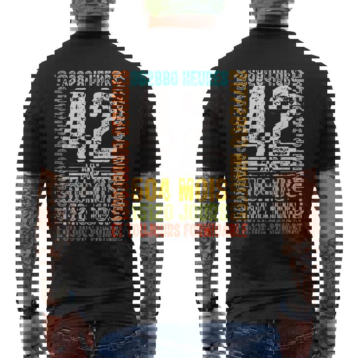 Anniversaire 42 Ans Cadeau Homme 42 Ans Anniversaire T-shirt imprimé au dos