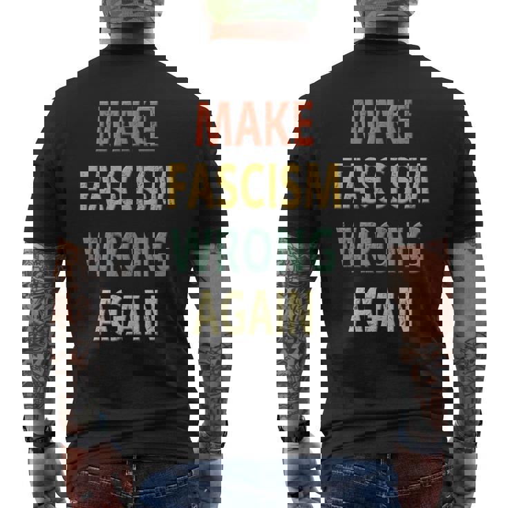 Antifascismo Haz Que El Fascismouelva A Equivocarse In Mangas Camiseta Hombre Estampado Espalda