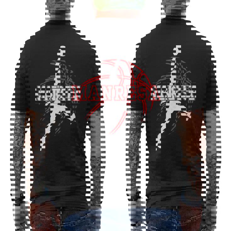 Apoyo Aficionado Baloncesto Manresa Cataluña Basketball Camiseta Hombre Estampado Espalda