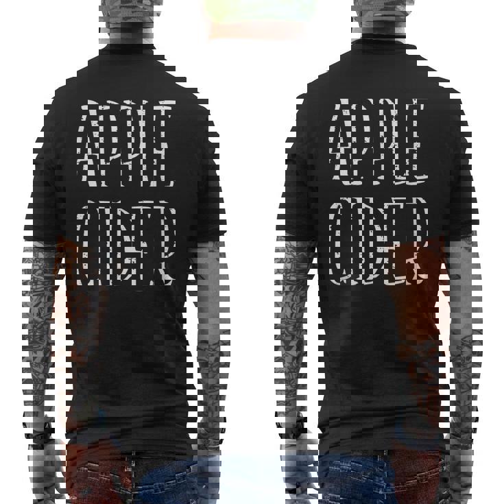 Apple Cider デザイン メンズ レディース 面白い アップルサイダー メンズTシャツ バックプリント