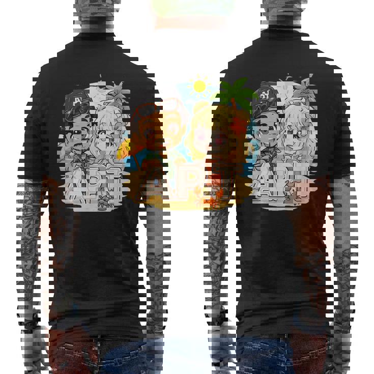 Apt Buddiesummeribes – ビーチサイドファンアドベンチャー メンズTシャツ バックプリント
