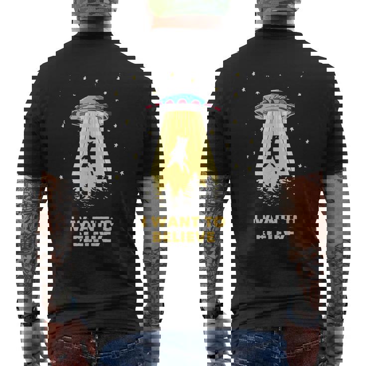 Area 51 Ufoハンターtシャツ エイリアン誘拐 I Want To Believe メンズTシャツ バックプリント