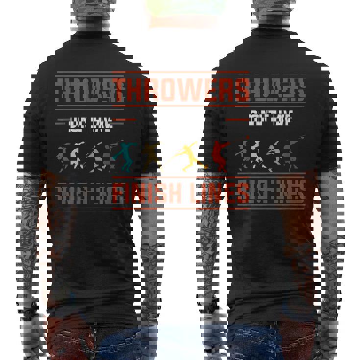 Athletics 円盤投げ ジャベリンスロー ハンマースロー ショットストライク メンズTシャツ バックプリント