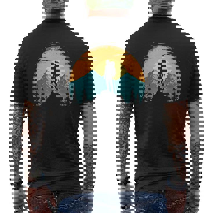 Aventura Naturaleza Camping Montañaenderismo Los Amantes Camiseta Hombre Estampado Espalda
