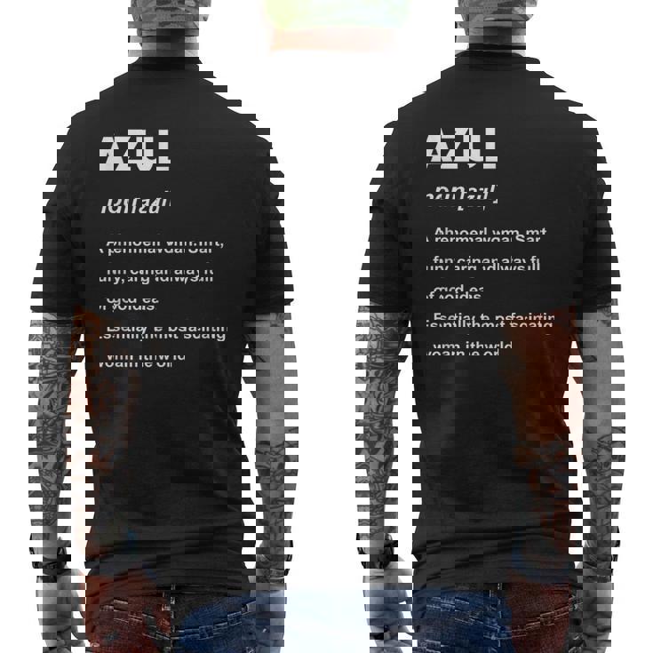 Azul 名前 メンズTシャツ バックプリント