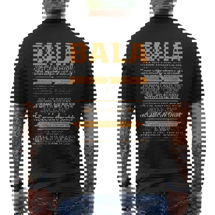 Bala Completely Unexplainable Notices Everything But Won’T Say It Name Men's T-shirt Back Print