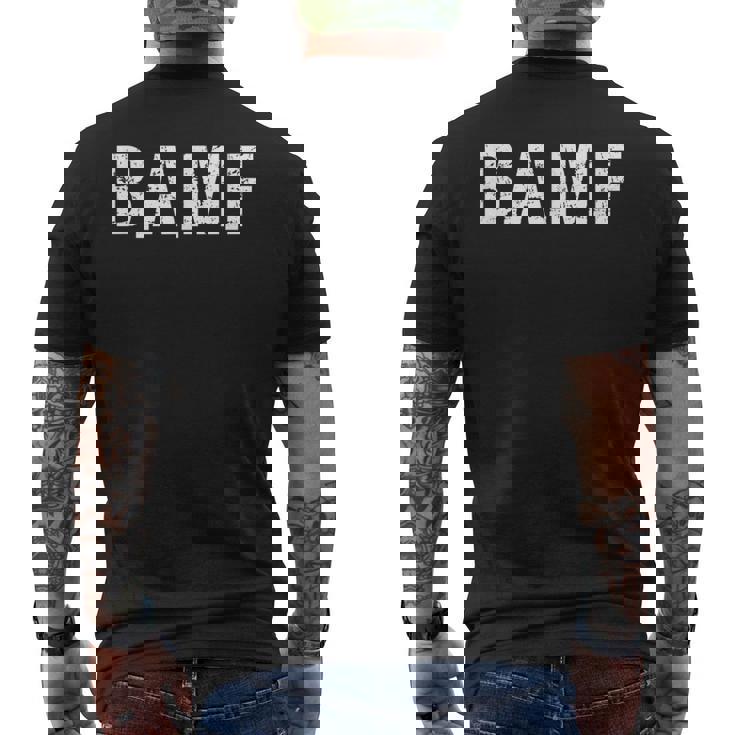 Bamf Bad To The Bone 総合格闘技オペレーターtシャツ メンズTシャツ バックプリント