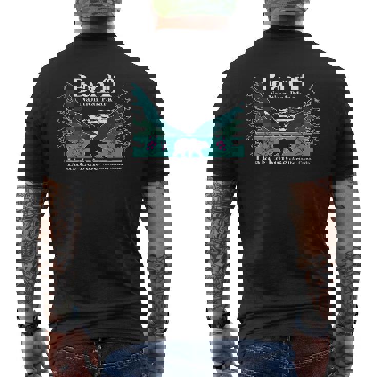 Banff National Park Lake Louise Alberta Canada Bärenberg メンズTシャツ バックプリント