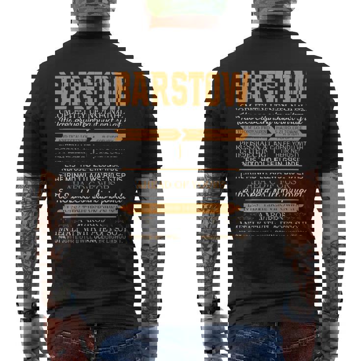 Barstow Completely Unexplainable Notices Everything But Won’T Say It Name Men's T-shirt Back Print