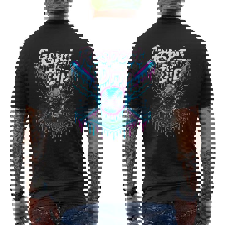 Baseball Drip For Boys Ice Cream Drip Youth Graphic Men Men's T-shirt Back Print