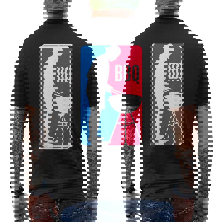 Bbq League グリルミートパロディ バーベキュー メンズTシャツ バックプリント