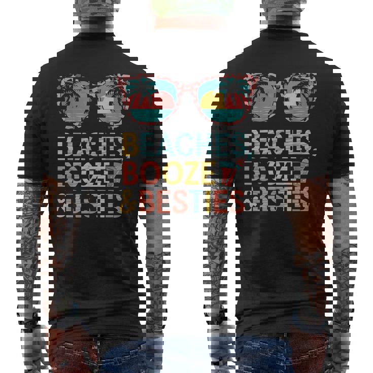 Beaches Booze Besties 夏休み 旅行 ギフト メンズTシャツ バックプリント