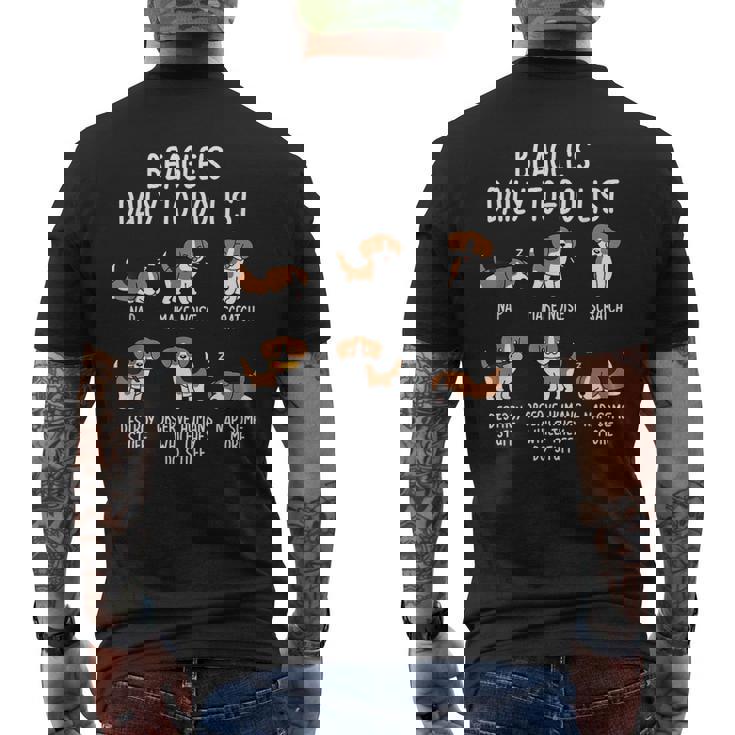 Beagle Daily To Doリストドッグ メンズTシャツ バックプリント