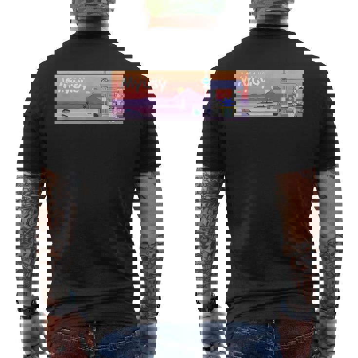 Beautifuleaside Town Hayama Unset Myusy メンズTシャツ バックプリント