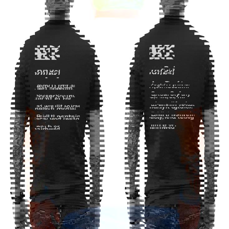 Beck ネームシャツ メンズTシャツ バックプリント