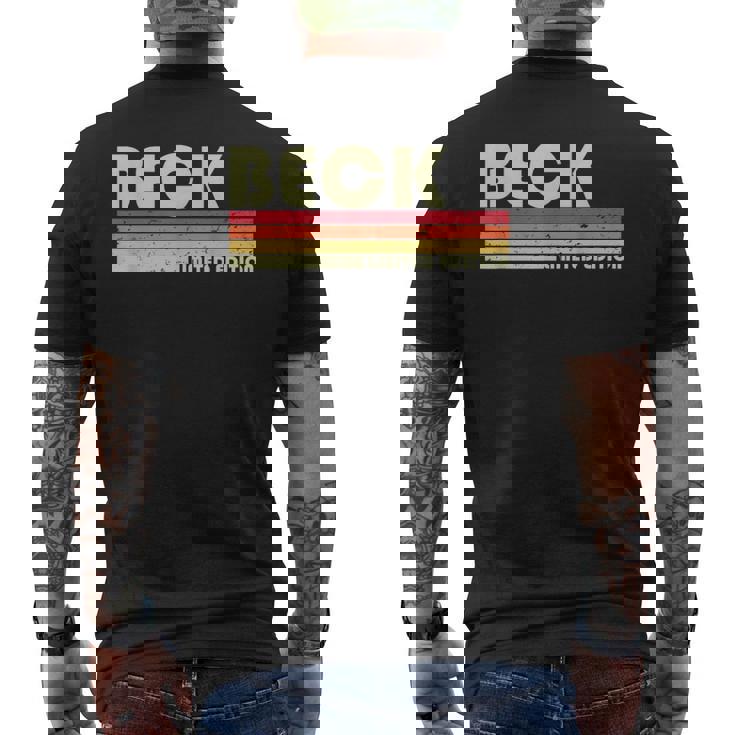 Beckurname 面白い レトロ ヴィンテージ 80年代 90年代 誕生日 再会 メンズTシャツ バックプリント