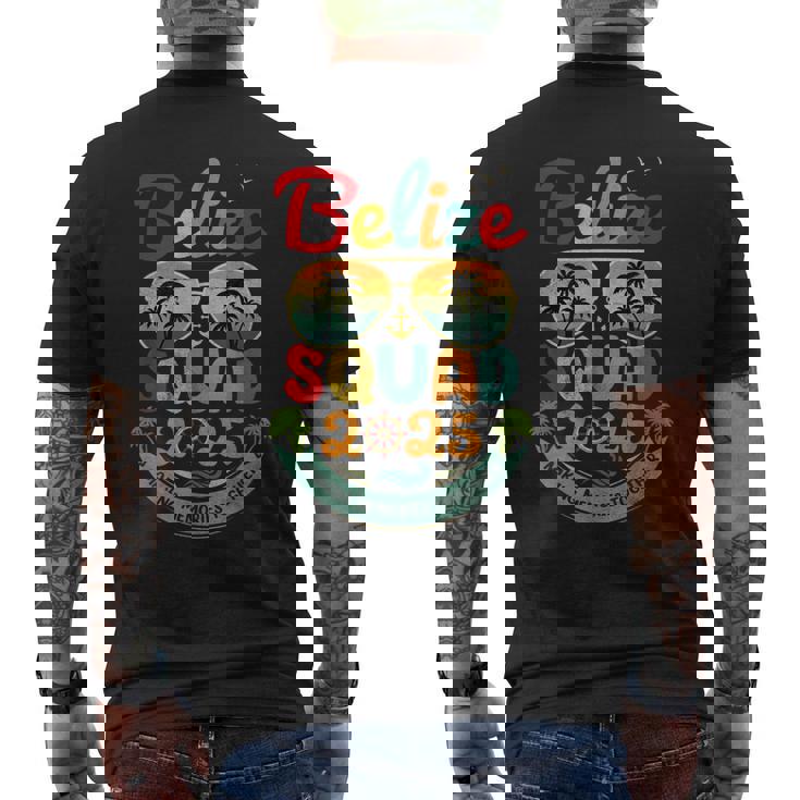 Belize Squad 2025 Tropical Beach Vacation Vintage Belize Men's T-shirt Back Print