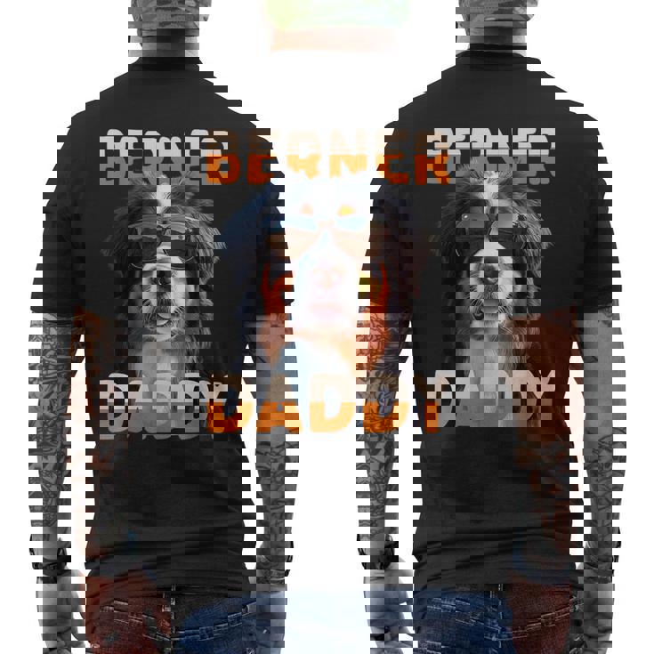 Berner Daddyバーニーズマウンテンドッグ お父さん 犬 お父さん 父の日 バーニーズ お父さん メンズTシャツ バックプリント