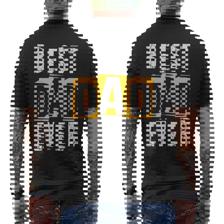 Best Dad Ever ヴィンテージ 父の日 おもしろ お父さん メンズ 夫 メンズTシャツ バックプリント