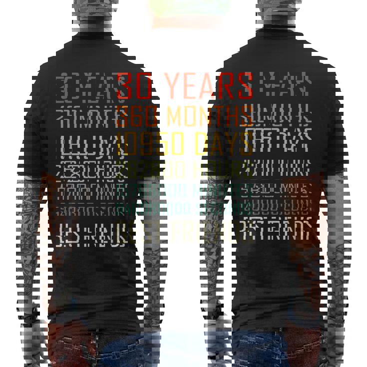 Best Friends ヴィンテージ 30年 友情記念日 メンズTシャツ バックプリント