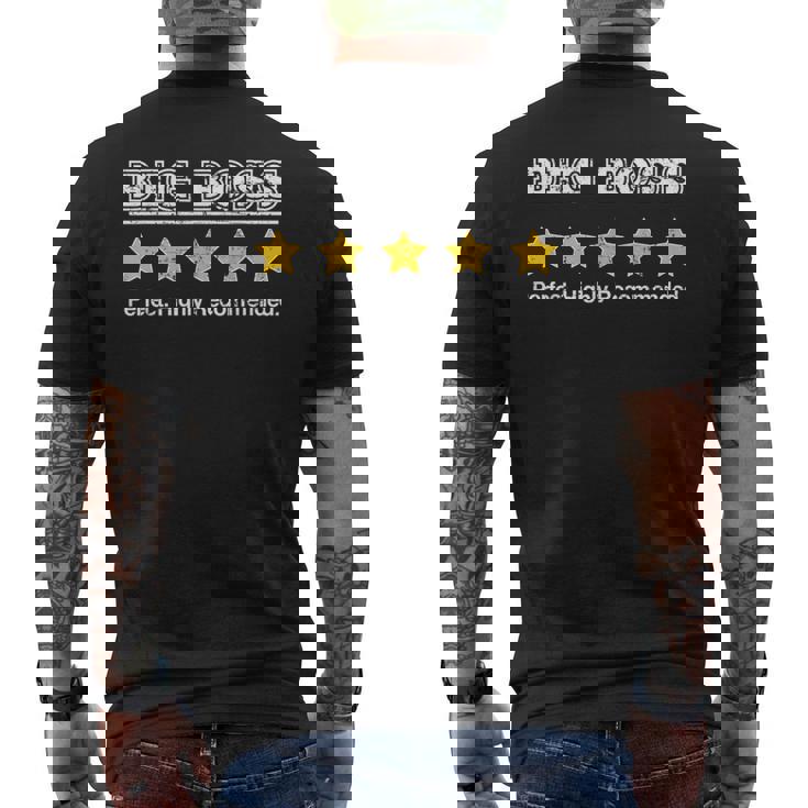 メンズ Big Boss 5Tar Reviewお父さんへの完璧な面白いギフト メンズTシャツ バックプリント