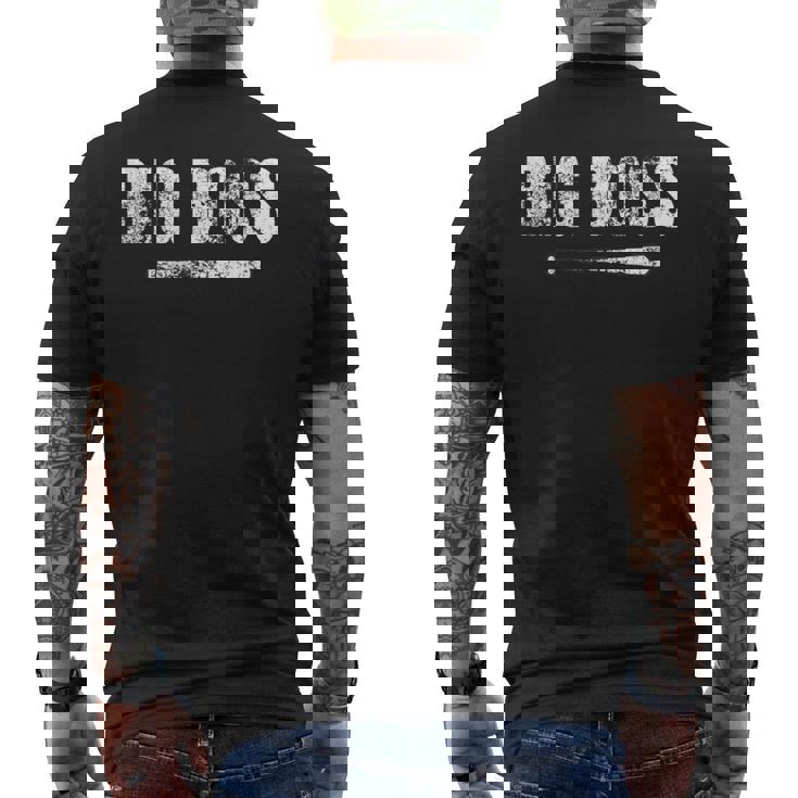 Big Boss ビッグボス、新庄監督 バット メンズTシャツ バックプリント