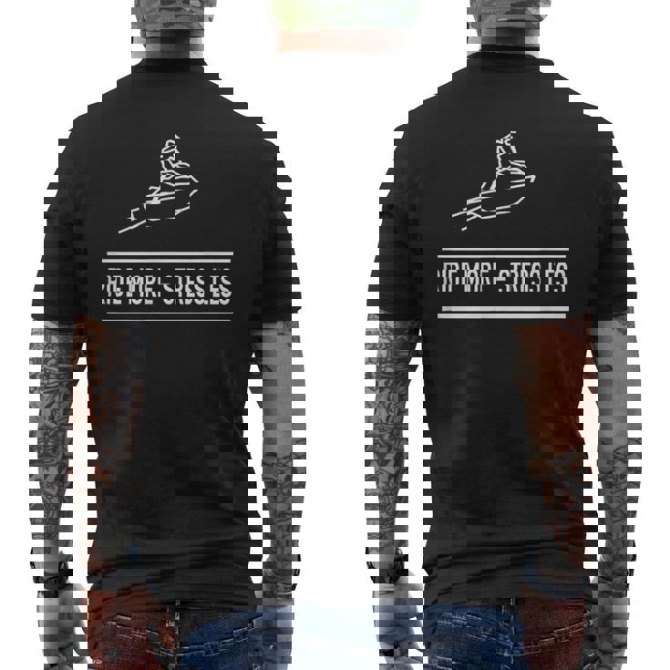 Big Wave -Eadoo Ride More、ストレスを軽減。 メンズTシャツ バックプリント