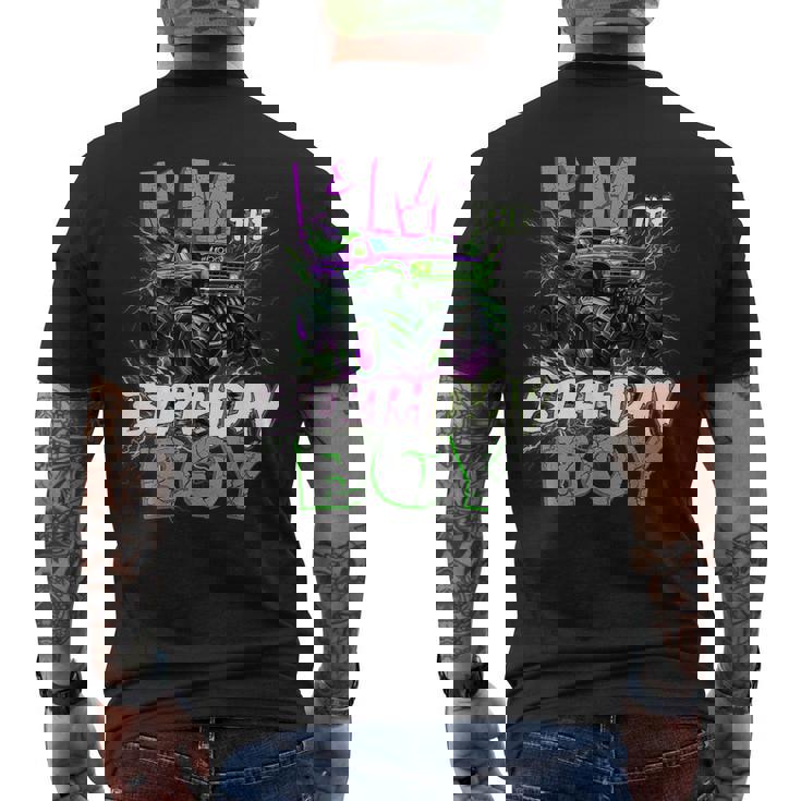 Im The Birthday Monster Truck Group Family Matching Party Men's T-shirt Back Print