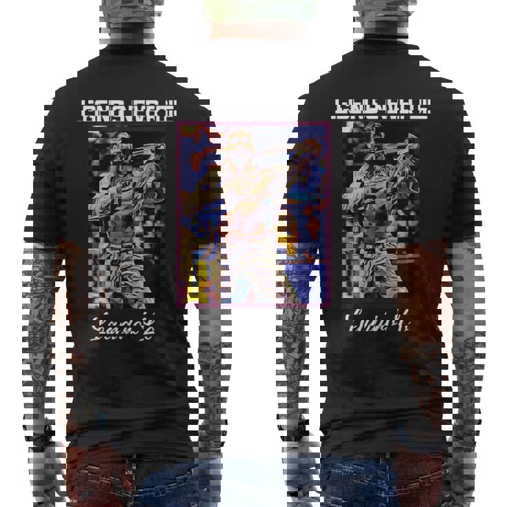 Bjj Legends Never Die Bjj Gi ブラジリアン柔術 メンズTシャツ バックプリント