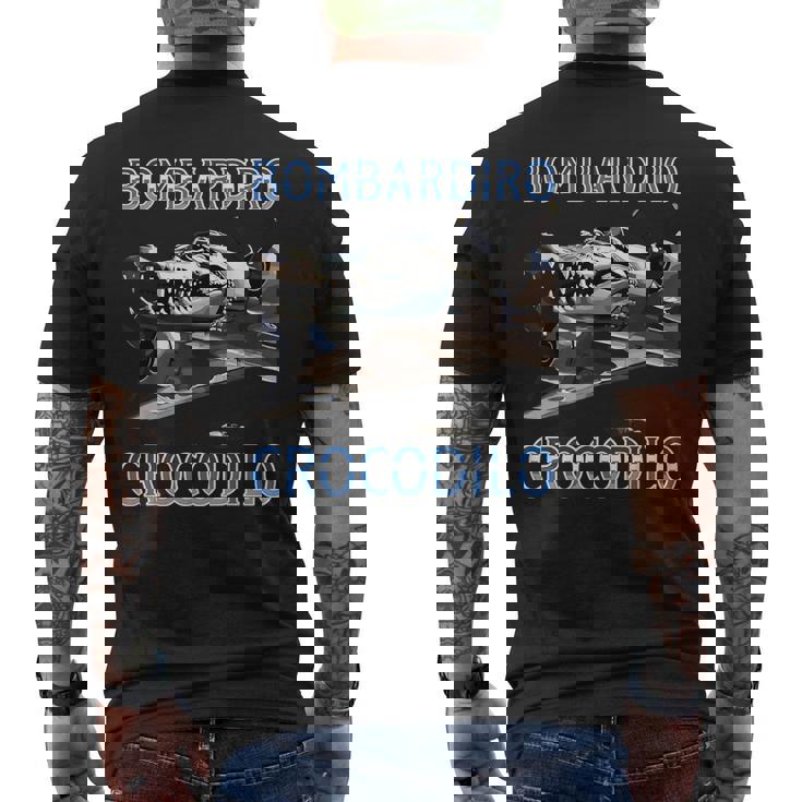 Bombardiro Cocodrilo Meme Italiano Brainrot Memes Bombardino Camiseta Hombre Estampado Espalda