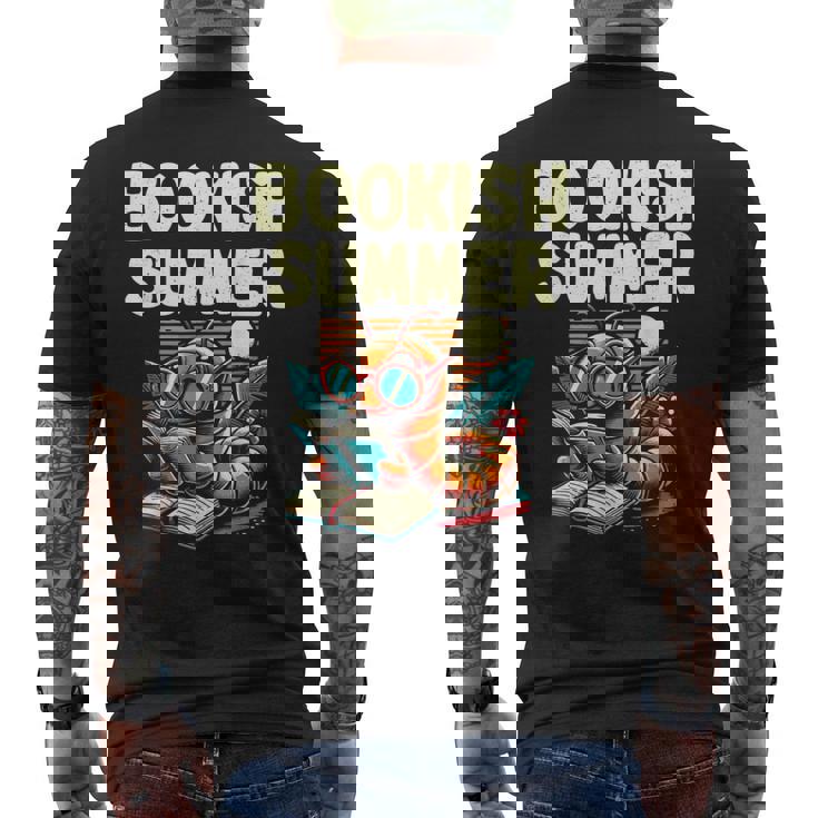 Bookishummer 本 読書本 本の虫 愛書家 メンズTシャツ バックプリント