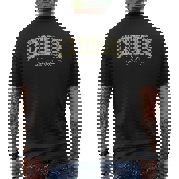 Books Of The Bible Exodus 旧約聖書 五芒星 メンズTシャツ バックプリント