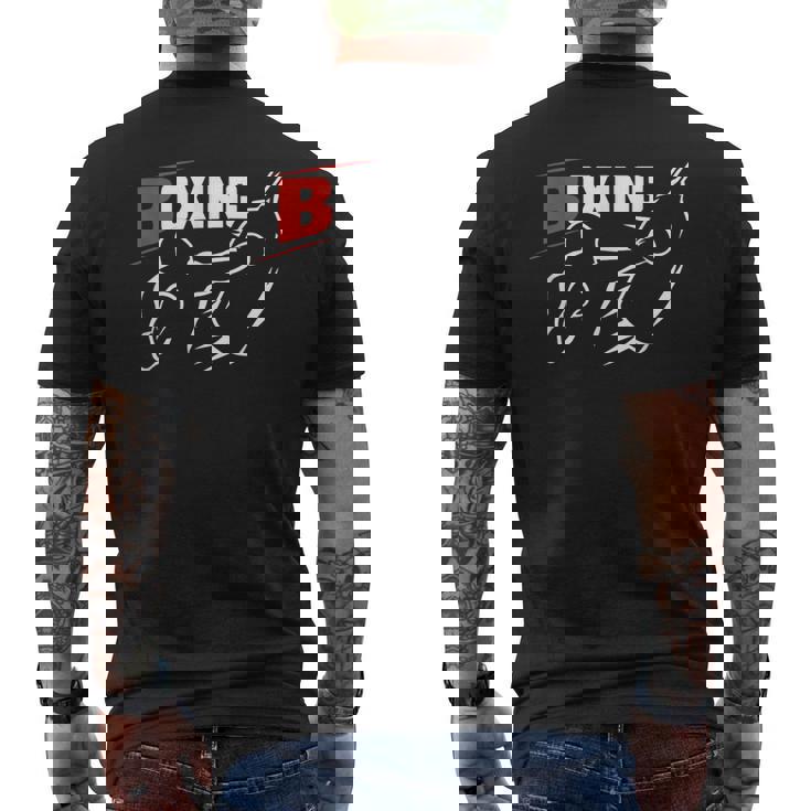Boxeador Boxeador Amante Del Boxeo Camiseta Hombre Estampado Espalda